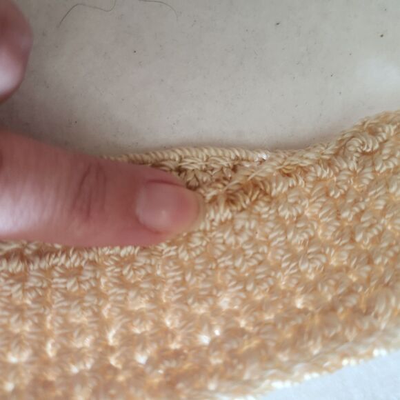 The Sak Natural Beige Handmade  Crochet Boho Casual Shoulder Bag Purse Tote - Picture 15 of 16